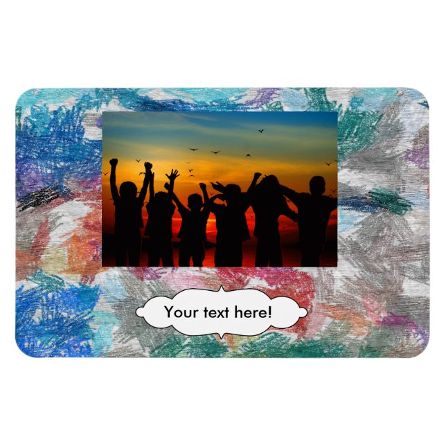 Magnet Flexible Texture de crayons (Horizontal)