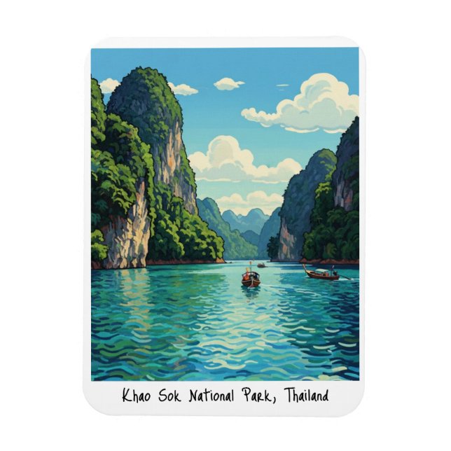 Magnet Flexible  Thailand Khao Sok National Park Travel (Vertical)