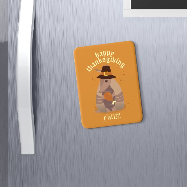 Magnet Flexible Thanksgiving Turkey Leg Armadillo Texas (Créateur téléchargé)