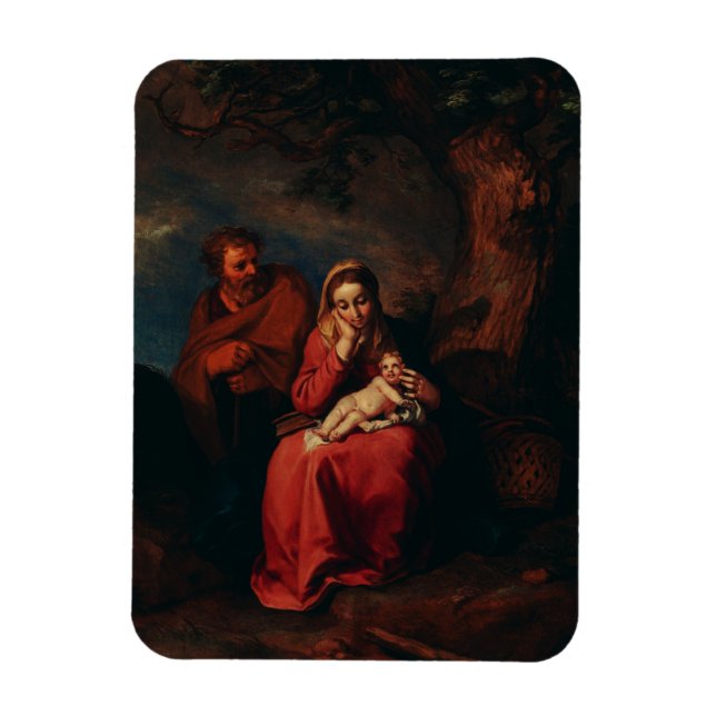 Magnet Flexible The Flight into Egypt by Abraham Bloemaert  (Vertical)