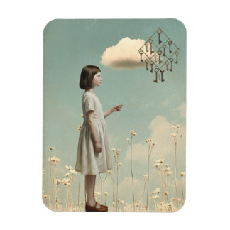 Magnet Flexible The Girl & Her Key Kite | Surreal Storybook