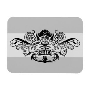 Magnet Flexible The Goonies "Never Say Die" Pirate Anchor Badge