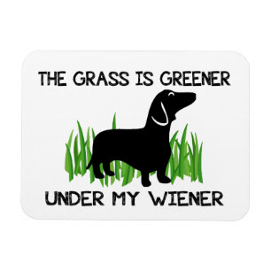 Magnet Flexible The Grass is Greener Under My Wiener 