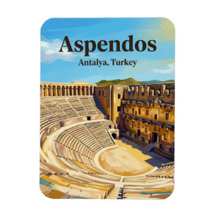 Magnet Flexible Théâtre d'Aspendos, Serik, Méditerranée