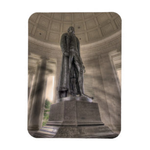 Magnet Flexible Thomas Jefferson Memorial Bronze Statue