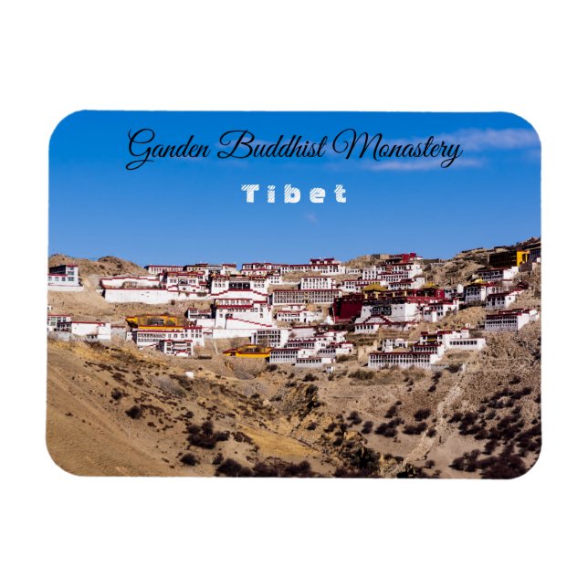 Magnet Flexible Tibet - Monastère bouddhique de Ganden (Horizontal)