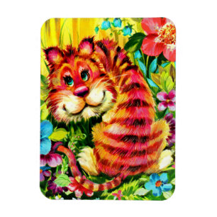 Magnet Flexible tigre coloré
