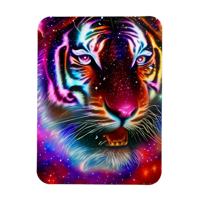 Magnet Flexible Tigre cosmique (Vertical)