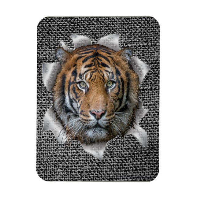 Magnet Flexible Tigre du Bengale sauvage (Vertical)