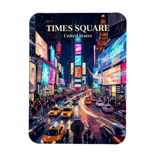Magnet Flexible Times Square État de New York (Vertical)