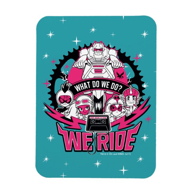 Magnet Flexible Titans Ados, allez ! | Retro Moto Graphic (Vertical)