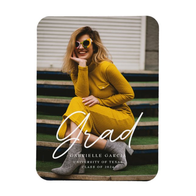 Magnet Flexible Titre Faire-part de diplôme (Vertical)