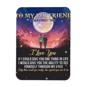 Magnet Flexible To My Boyfriend I Love You