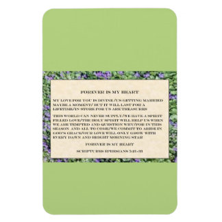 Magnet Flexible toile "Mon cœur est éternel"