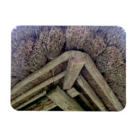 Toit de chaume, musée Rumsiskes, LITUANIE -