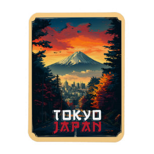 Magnet Flexible Tokyo, Japon : Mont Fuji et Cityscape