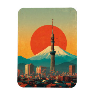 Magnet Flexible Tokyo Japon vintage
