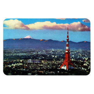 Magnet Flexible Tokyo Tower et mont Fuji (1960)