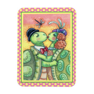 MAGNET FLEXIBLE TORTUES S'EMBRASSANT AMOUREUSES, TARPON MIGNON VAL