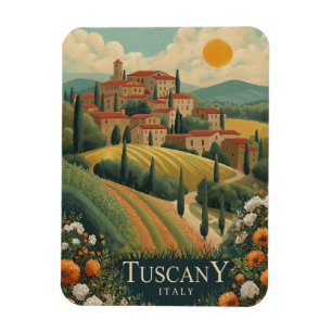 Magnet Flexible Toscane au coucher du soleil - Italie Voyage