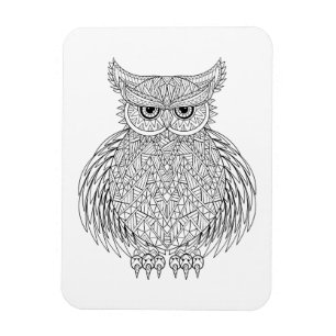 Magnet Flexible Totem inspiré d'oiseau de hibou