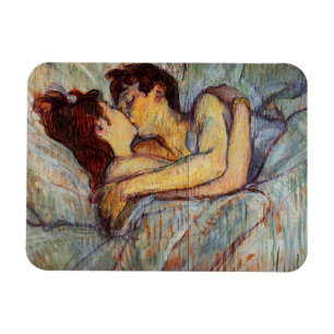 Magnet Flexible Toulouse-Lautrec Au Lit L'Aimant Baiser