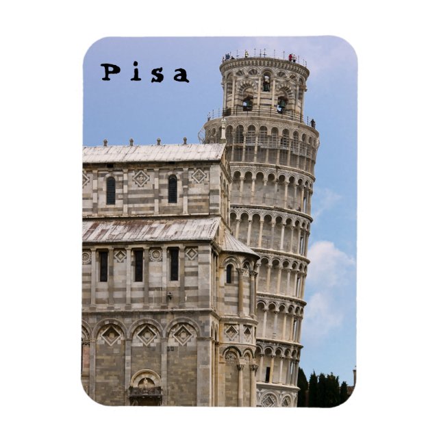 Magnet Flexible Tour de Pise et Cathédrale - Pise, Italie (Vertical)