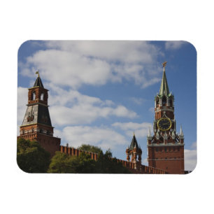 Magnet Flexible Tour Spasskaya en Carré rouge, Moscou, Russie