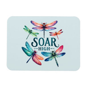 Magnet Flexible Tourner haut - libellule artistique