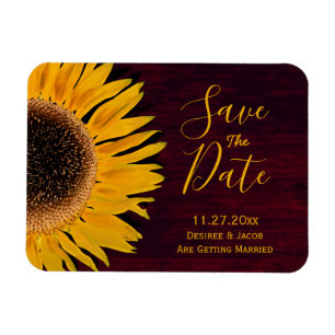 Magnet Flexible Tournesol Bourgogne Rustique Jaune Enregistrer La 