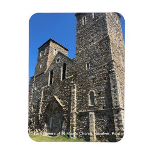 Magnet Flexible Tours jumelles de l'église Sainte-Marie de Reculve