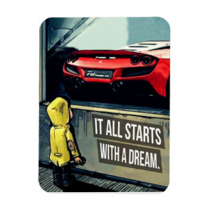 Magnet Flexible Tout Commence Par Une Citation Motivationnelle De