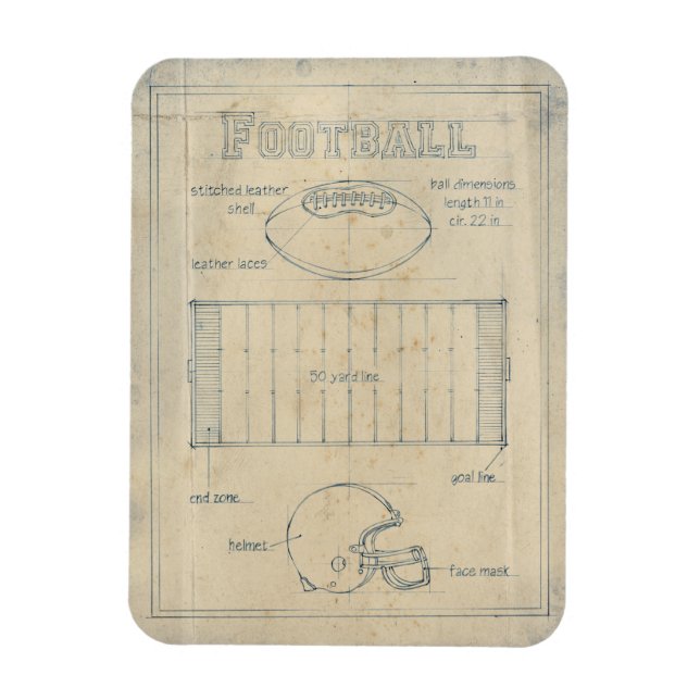 Magnet Flexible Tout sur le jeu - Football (Vertical)