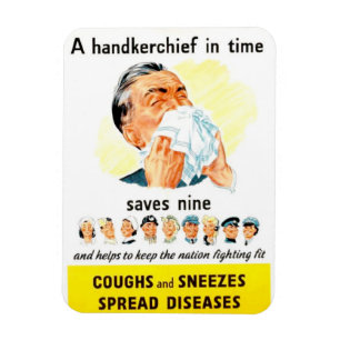 Magnet Flexible Toux et éternuements Étaler les maladies