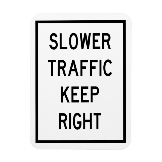 Magnet Flexible Trafic plus lent Garder droit Magnat de voiture (Vertical)