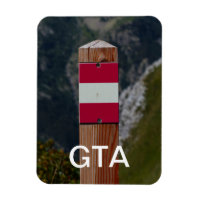 Trail Marker, Grand Tour des Alpes, GTA