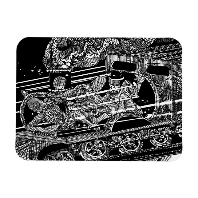 MAGNET FLEXIBLE TRAIN À VAPEUR (Horizontal)