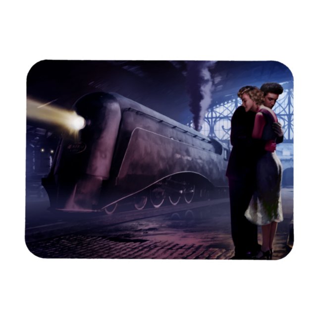 Magnet Flexible Train bleu (Horizontal)