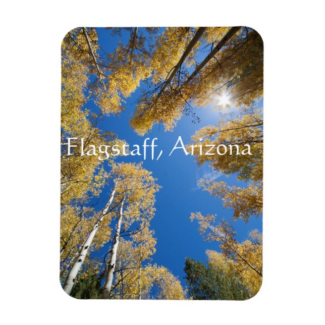 Magnet Flexible Tranquillité et sérénité Aspen arbres, Flagstaff,  (Vertical)