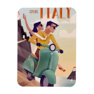 Magnet Flexible Travel Art Explorez l'Italie