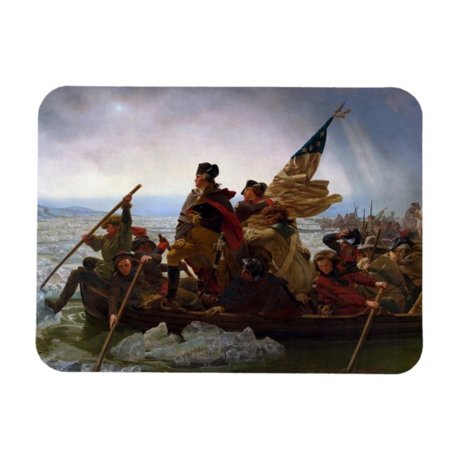 Magnet Flexible Traversée du fleuve Delaware, George Washington (Horizontal)