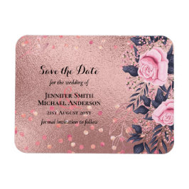 Magnet Flexible Trending ROSEGOLD Mariage Rose Marine Métallique