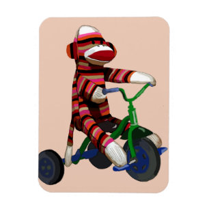 Magnet Flexible Tricycle de singe de chaussette