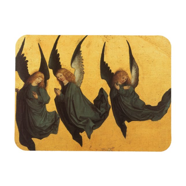 Magnet Flexible Trio des anges de la Renaissance par Maître du Hou (Horizontal)