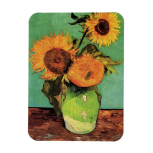 Magnet Flexible Trois tournesols dans un vase par Vincent van Gogh