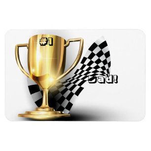 Magnet Flexible Trophée d'or simple père Fête des pères