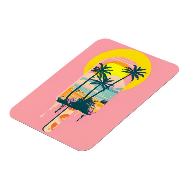 Magnet Flexible Tropical Summer Sunset Sweets Paradise (Côté Gauche)