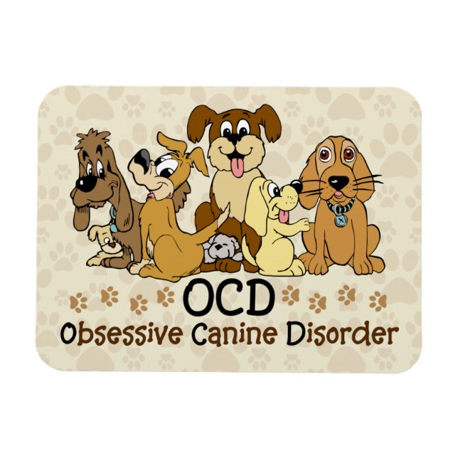 Magnet Flexible Trouble de la canine Obsessive de l'OCD (Horizontal)