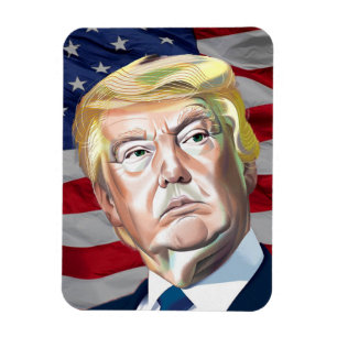 Magnet Flexible Trump 45e Président des États-Unis - Don