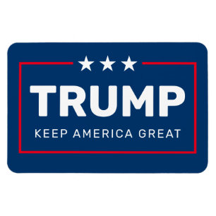 Magnet Flexible Trump - rouge blanc bleu - Keep America Great